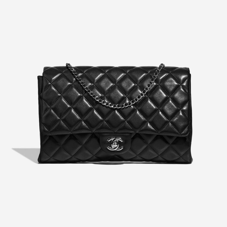 Chanel Timeless Medium Black Front  | Sell your designer bag on Saclab.com
