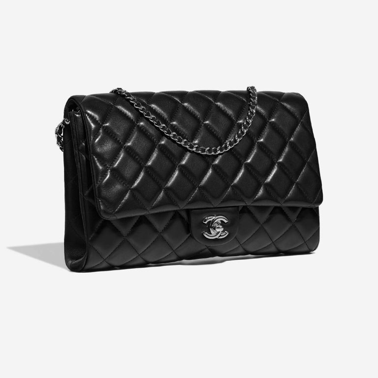 Chanel Timeless Medium Black Side Front  | Sell your designer bag on Saclab.com