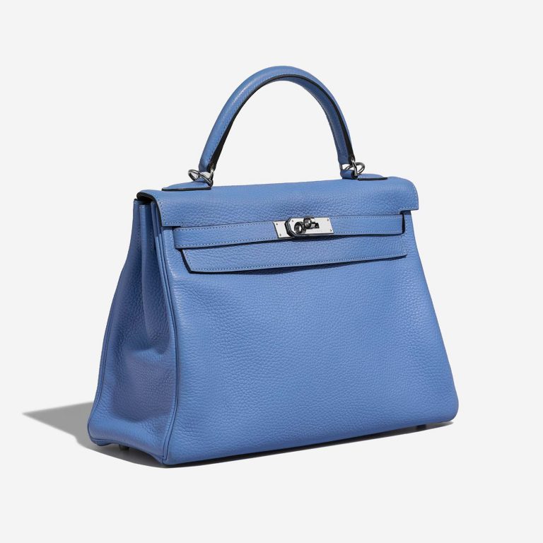 Hermès Kelly 32 BleuParadis Side Front  | Sell your designer bag on Saclab.com