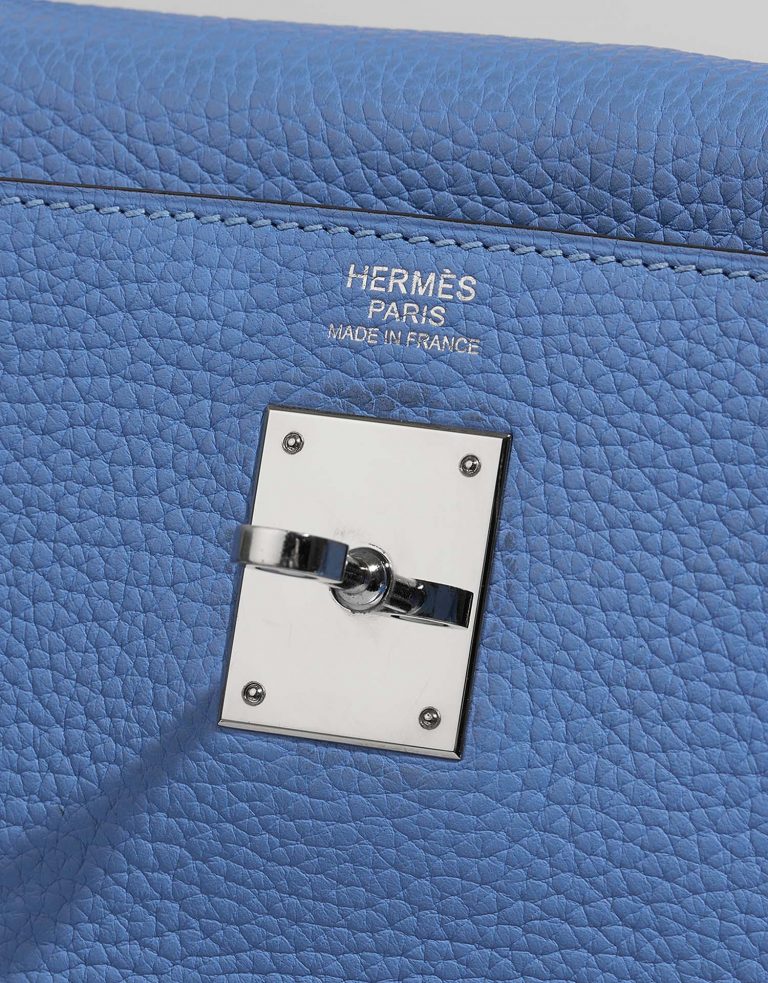Hermès Kelly 32 BleuParadis Logo  | Sell your designer bag on Saclab.com
