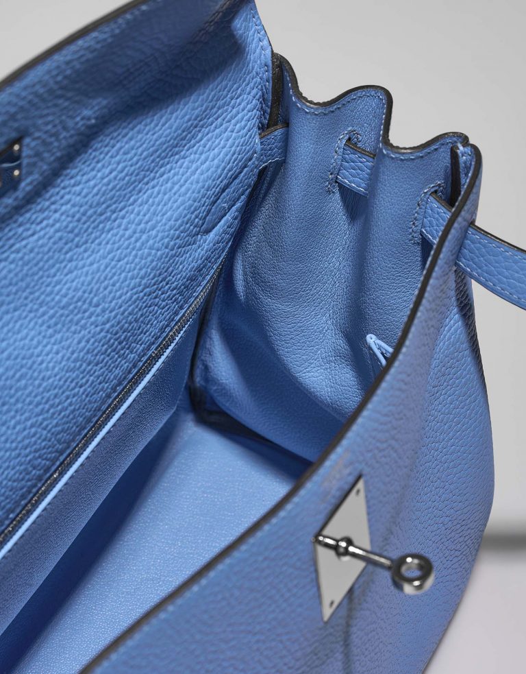 Hermès Kelly 32 BleuParadis Inside  | Sell your designer bag on Saclab.com