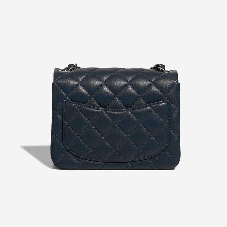Chanel Timeless MiniSquare Navy Back  | Sell your designer bag on Saclab.com