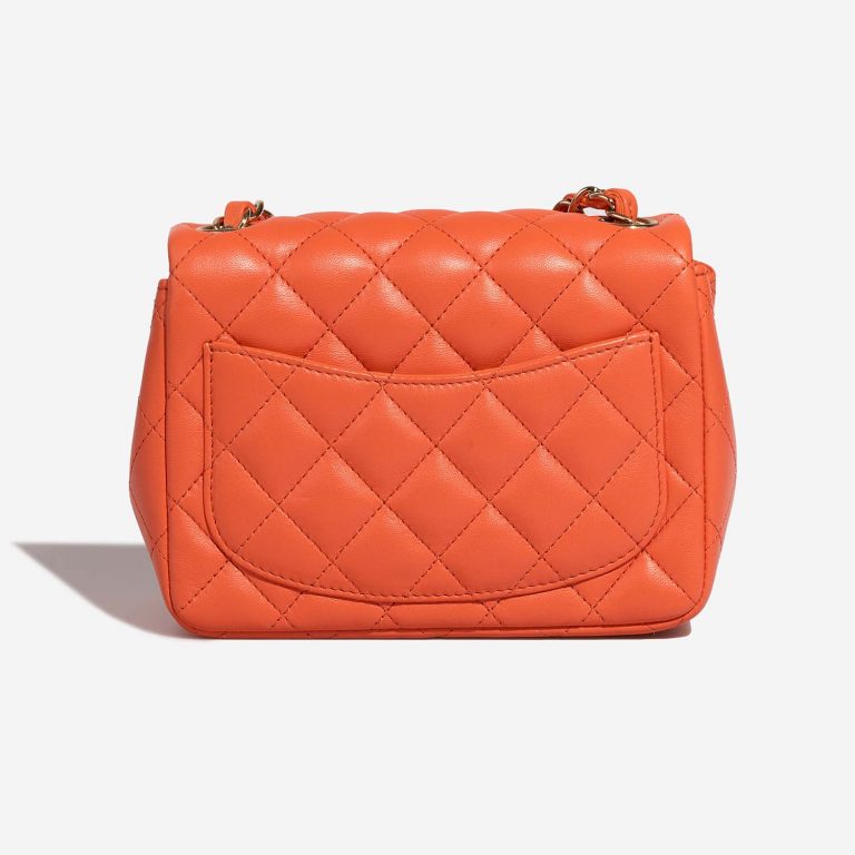Chanel Timeless MiniSquare Orange Back  | Sell your designer bag on Saclab.com