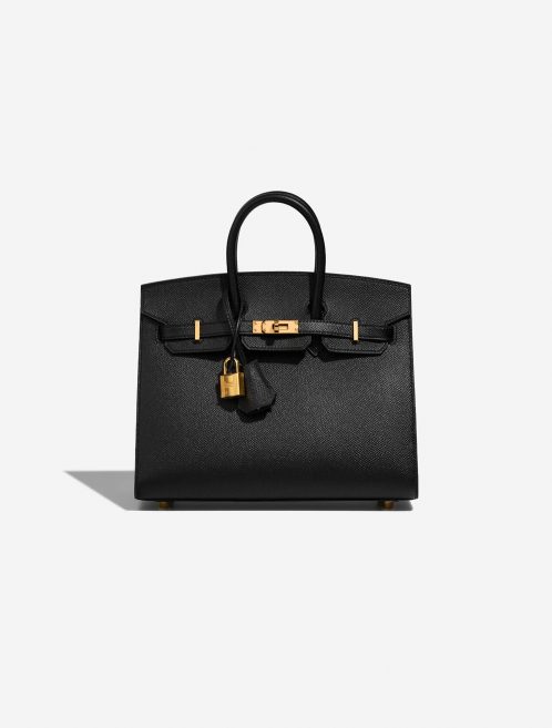 Hermès Birkin 25 Black Front  | Sell your designer bag on Saclab.com
