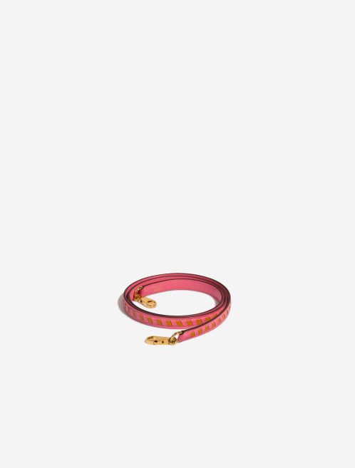 Hermès StrapTressageCuir RoseAzalée-Abricot Front  | Sell your designer bag on Saclab.com