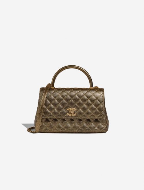 Pre-owned Chanel bag Timeless Handle Medium Caviar Gold / Black Black, Gold, Multicolour | Sell your designer bag on Saclab.com