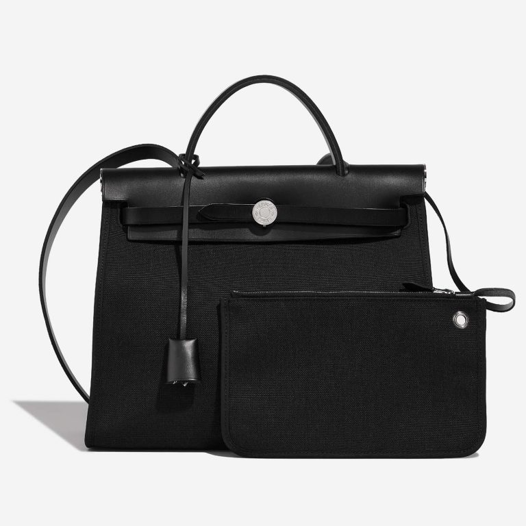 Hermès Herbag 31 Black Front  | Sell your designer bag on Saclab.com