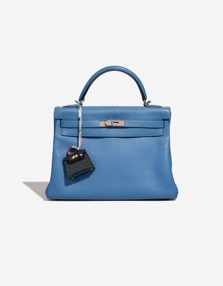 Hermès Kelly Twilly Porosus Crocodile Vert Rousseau Closing System | Sell your designer bag