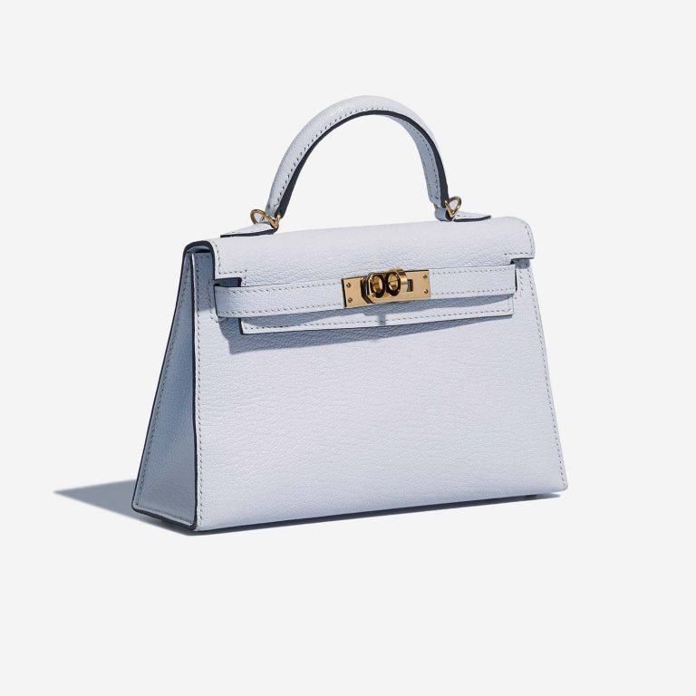 Hermès Kelly Mini BleuBrume Side Front  | Sell your designer bag on Saclab.com