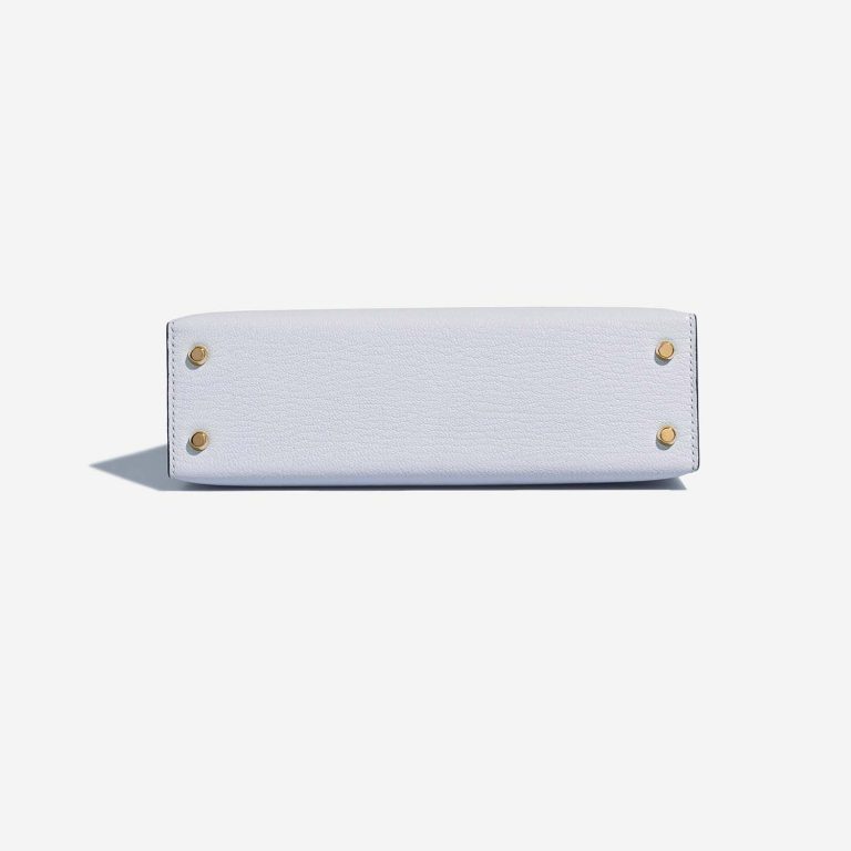Hermès Kelly Mini BleuBrume Bottom  | Sell your designer bag on Saclab.com