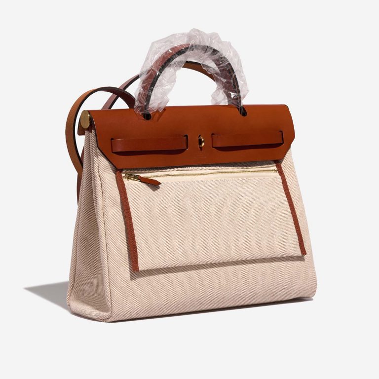 Hermès Herbag 31 Cuivre-Ecru-Beige 7SB S | Sell your designer bag on Saclab.com