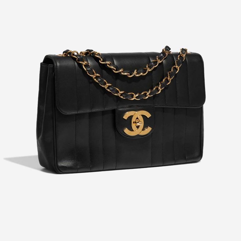 Chanel Timeless Jumbo Black Side Front  | Sell your designer bag on Saclab.com