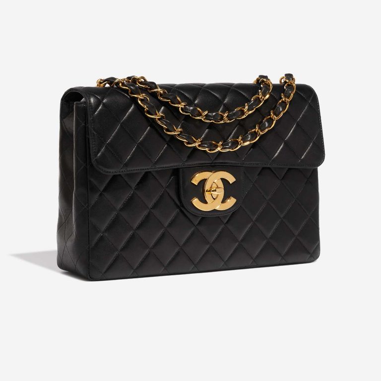 Chanel Timeless Jumbo Black Side Front  | Sell your designer bag on Saclab.com