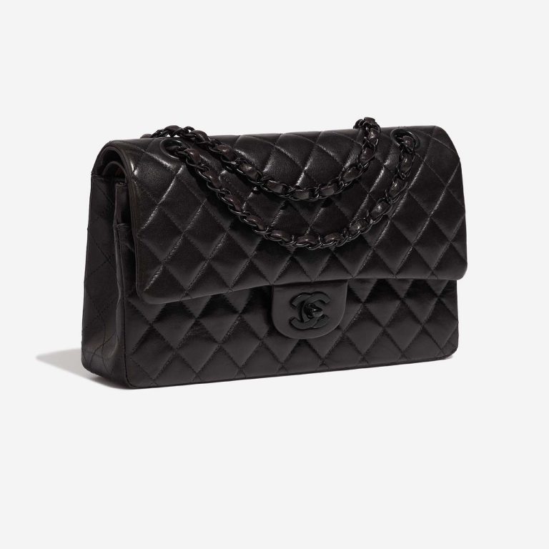 Chanel Timeless Medium Black Side Front  | Sell your designer bag on Saclab.com