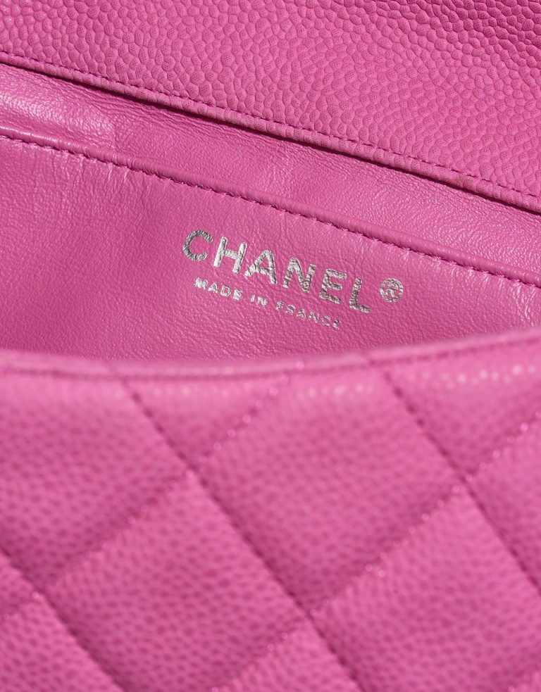 Chanel Timeless Medium Pink Logo  | Sell your designer bag on Saclab.com