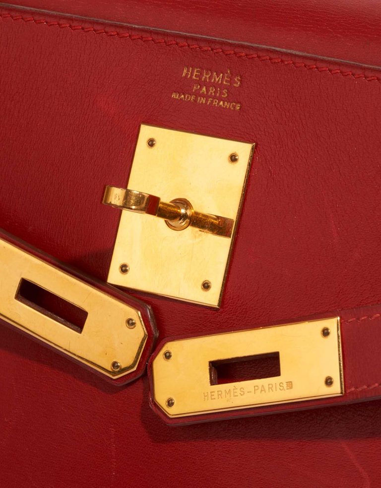 Hermès Kelly 32 RougeCasaque Logo  | Sell your designer bag on Saclab.com