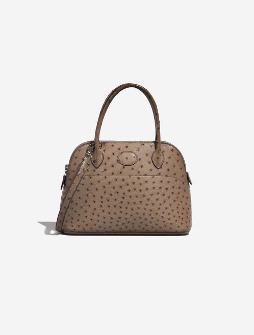 Pre-owned Hermès bag Bolide 27 Ostrich Gris Tourterelle Grey | Sell your designer bag on Saclab.com