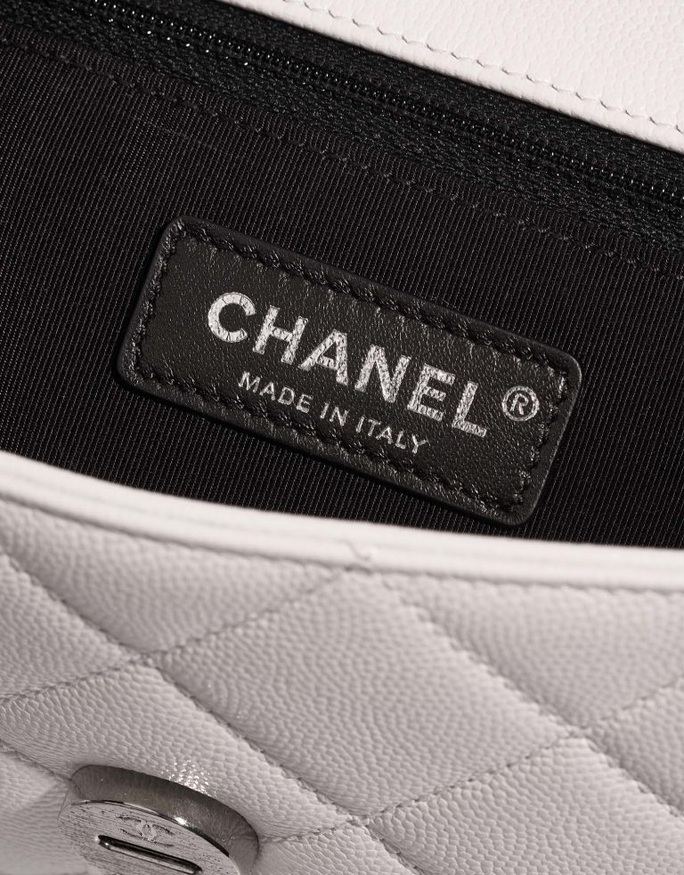 Chanel Timeless Medium White Logo  | Sell your designer bag on Saclab.com
