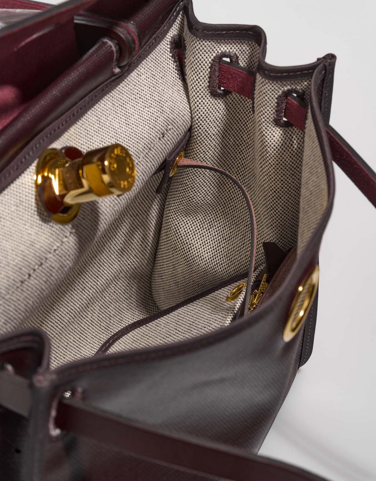 Hermès Herbag 31 cassis-ecru-noir-rougesellier Inside  | Sell your designer bag on Saclab.com