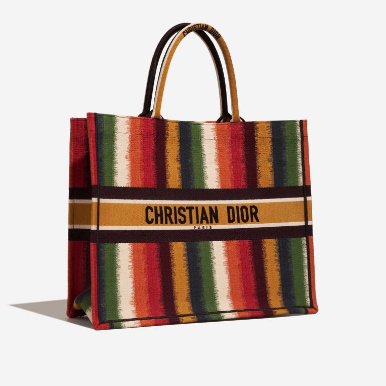 Dior BookTote Medium Multicolour Side Front  | Sell your designer bag on Saclab.com