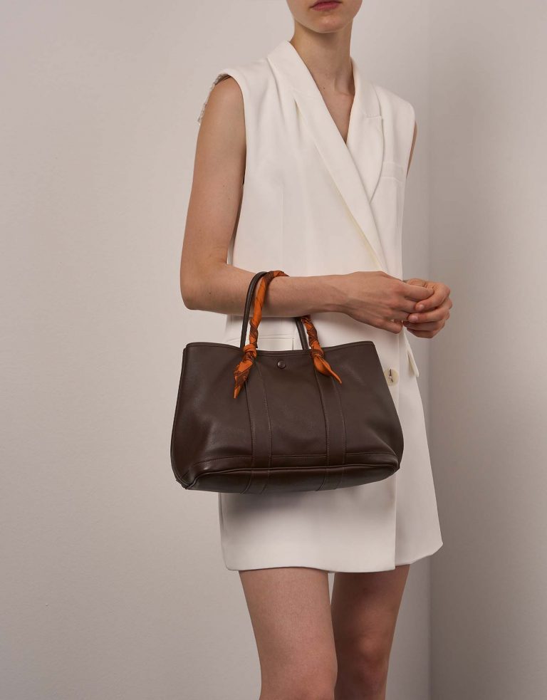 Hermès GardenParty 30 Terre Sizes Worn | Sell your designer bag on Saclab.com