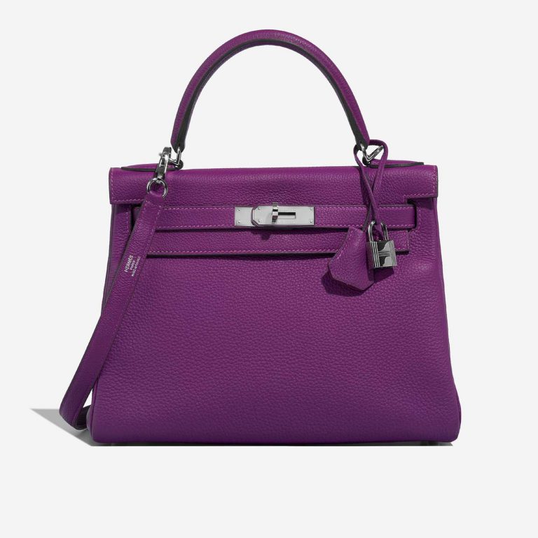 Hermès Kelly 28 Anemone Front  | Sell your designer bag on Saclab.com