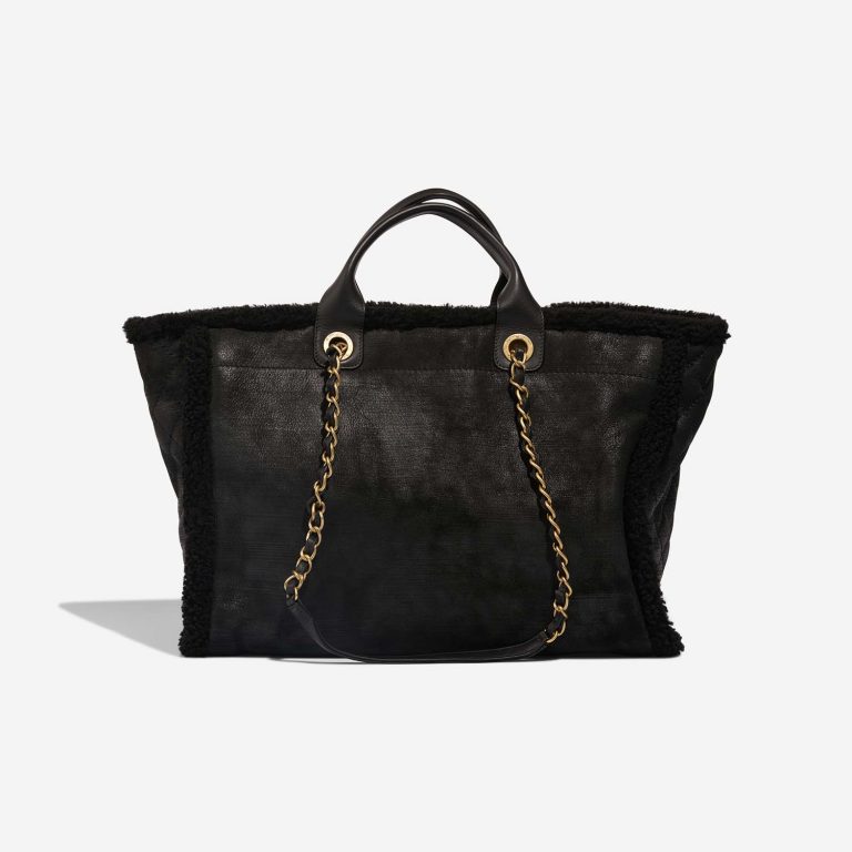 Chanel Deauville Large Black-Multicolour Back  | Sell your designer bag on Saclab.com