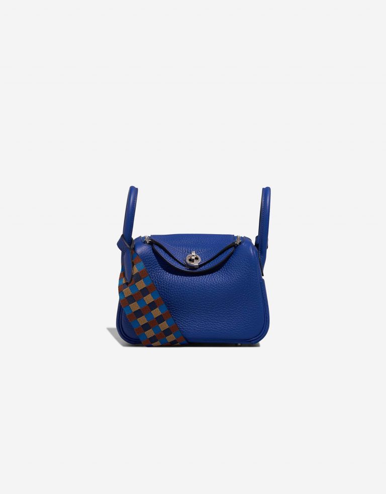 Hermès Lindy Mini BleuRoyal Front  | Sell your designer bag on Saclab.com