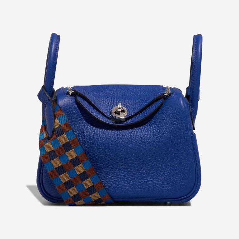 Hermès Lindy Mini BleuRoyal Front  S | Sell your designer bag on Saclab.com