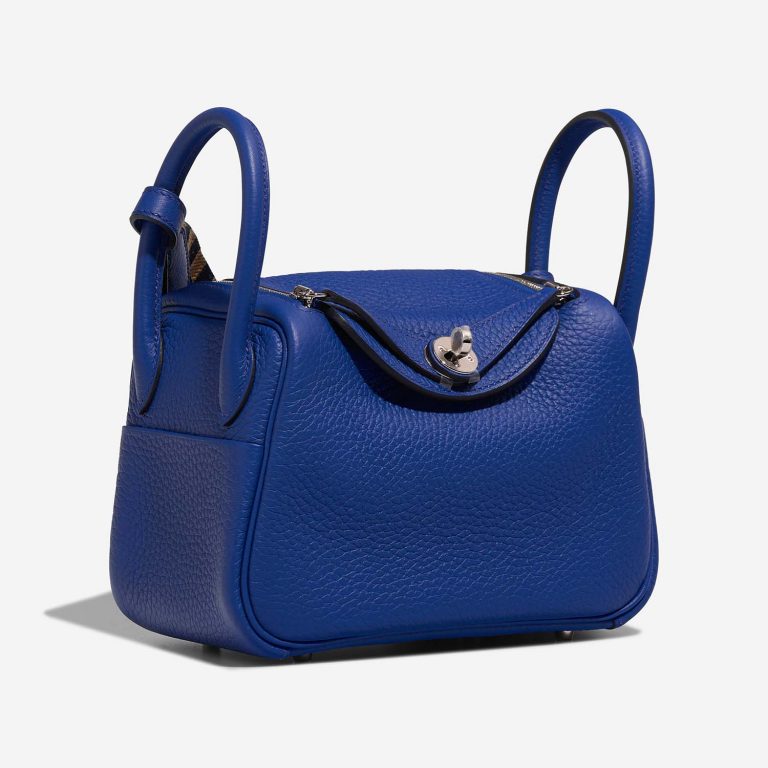 Hermès Lindy Mini BleuRoyal Side Front  | Sell your designer bag on Saclab.com