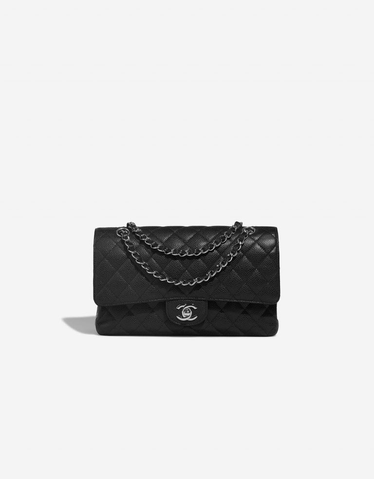 Chanel Timeless Medium Black Front  | Sell your designer bag on Saclab.com
