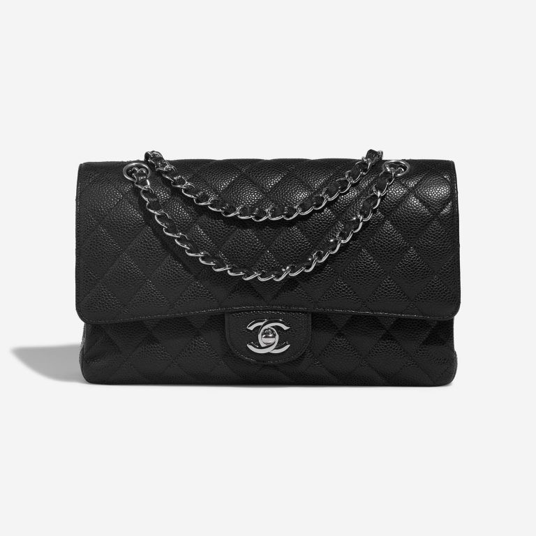 Chanel Timeless Medium Black Front  | Sell your designer bag on Saclab.com