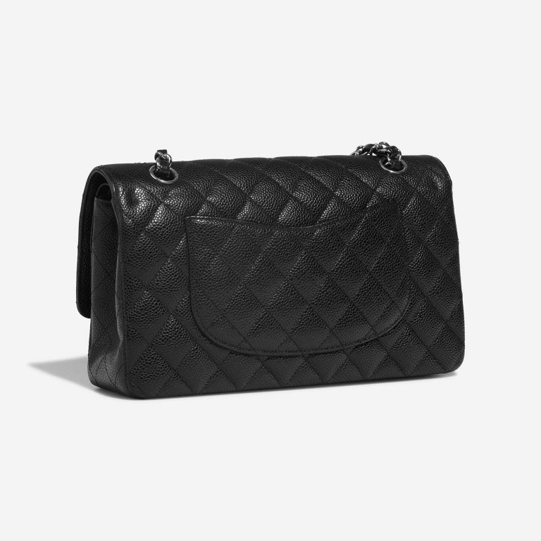Chanel Timeless Medium Black Side Back | Sell your designer bag on Saclab.com