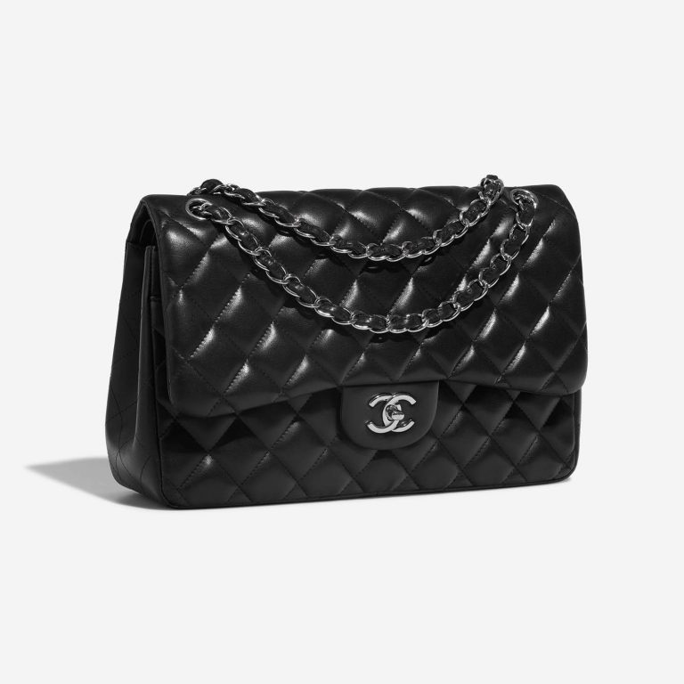 Chanel Timeless Jumbo Black Side Front | Sell your designer bag on Saclab.com