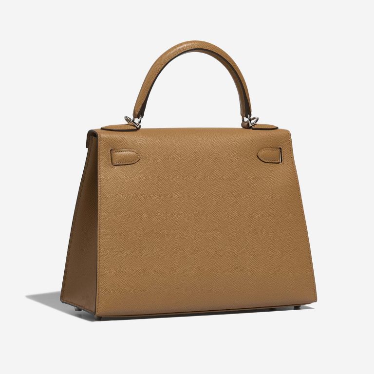 Hermès Kelly 28 Biscuit-MauveSylvestre Side Back | Sell your designer bag on Saclab.com