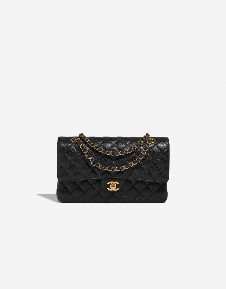 Chanel Timeless Medium Black Front  | Sell your designer bag on Saclab.com