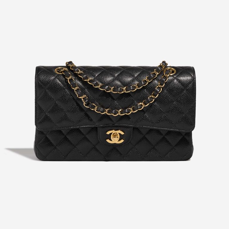 Chanel Timeless Medium Black Front  S | Sell your designer bag on Saclab.com