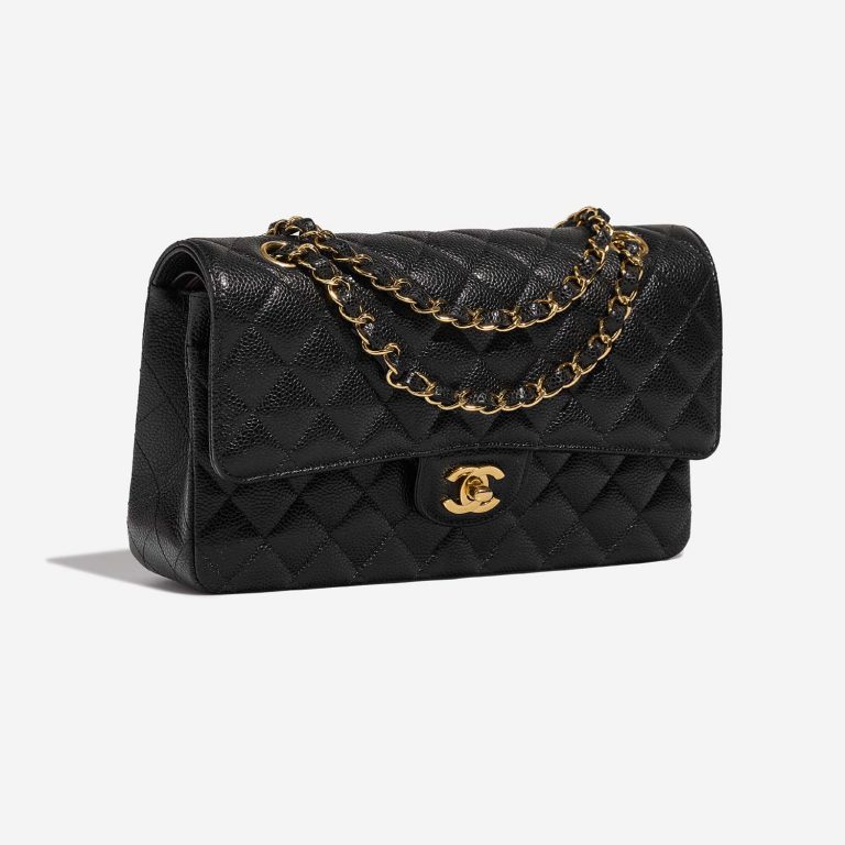 Chanel Timeless Medium Black Side Front  | Sell your designer bag on Saclab.com