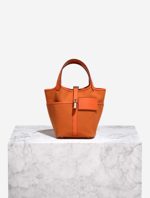 Hermès Picotin 18 OrangeMinium Front  | Sell your designer bag on Saclab.com