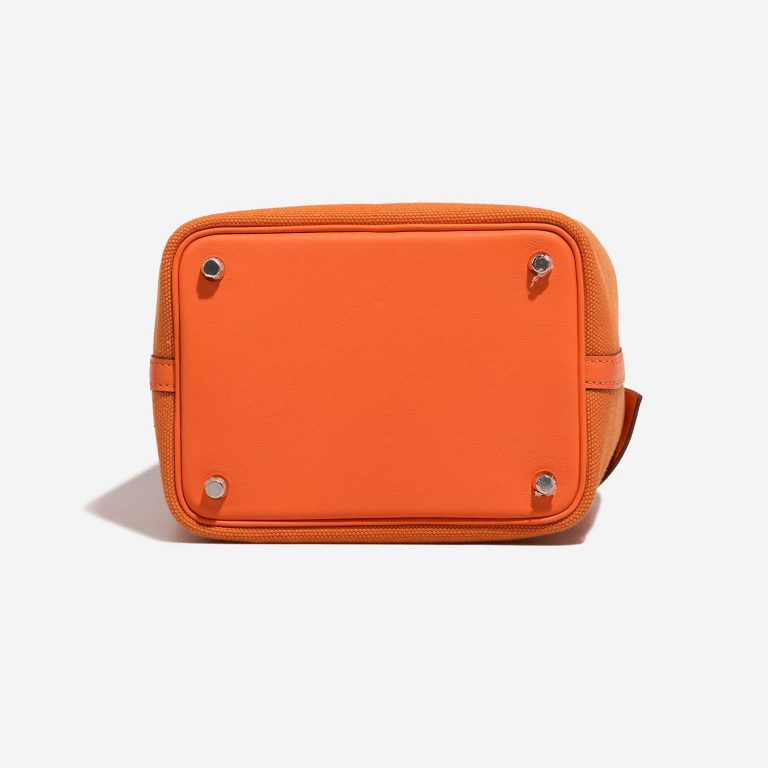 Hermès Picotin 18 OrangeMinium Bottom  | Sell your designer bag on Saclab.com