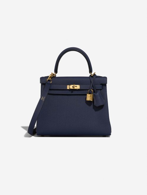 Hermès Kelly 25 BlueSaphir Front  | Sell your designer bag on Saclab.com