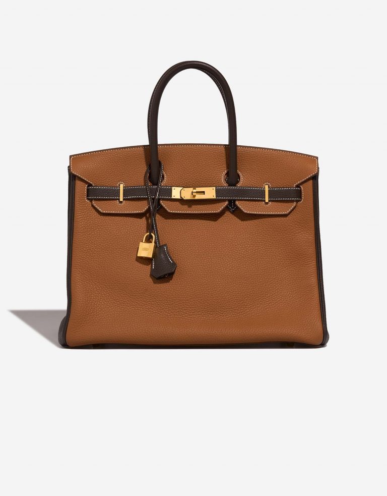 Hermès BirkinHSS 35 gold-chocolat Front  | Sell your designer bag on Saclab.com