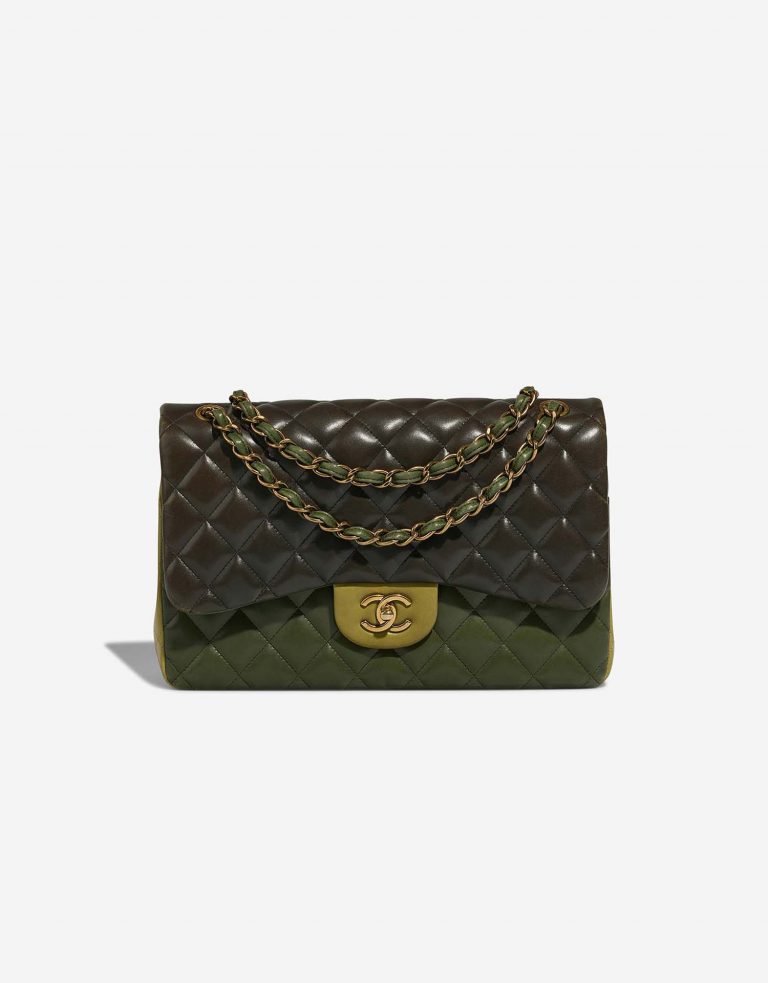Chanel Timeless Jumbo Green Front  | Sell your designer bag on Saclab.com