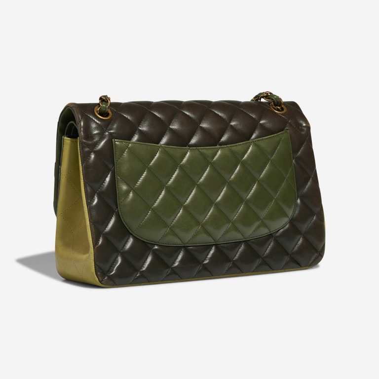 Chanel Timeless Jumbo Green Side Back | Sell your designer bag on Saclab.com
