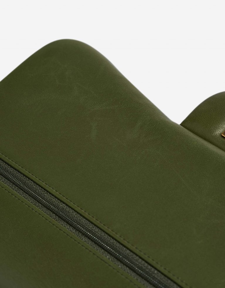 Chanel Timeless Jumbo Green signs of wear 1 | Sell your designer bag on Saclab.com