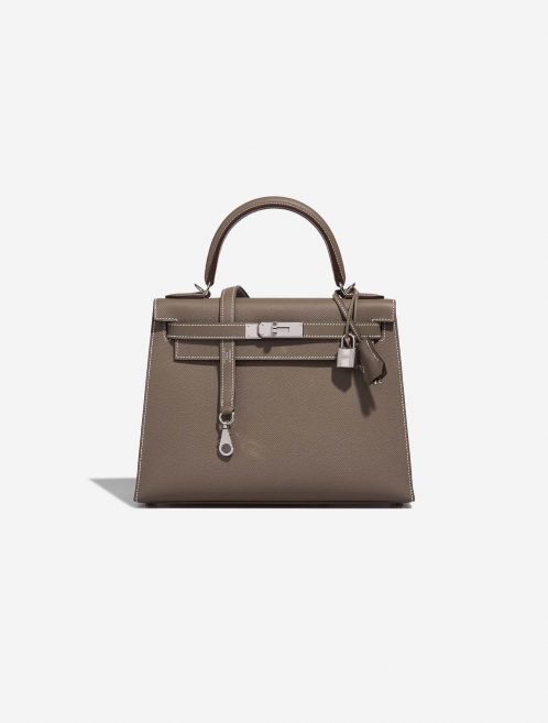 Hermès Kelly 28 Etoupe Front  | Sell your designer bag on Saclab.com