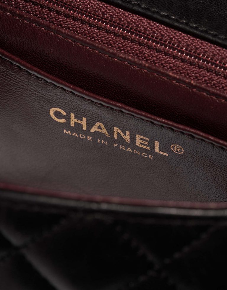 Chanel Timeless MiniSquare Black Logo  | Sell your designer bag on Saclab.com
