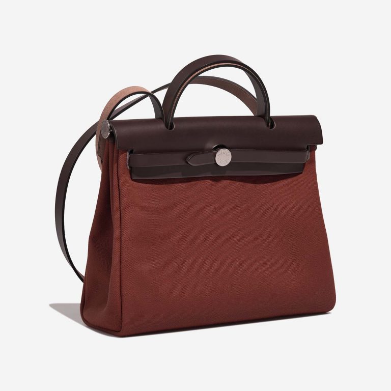 Hermès Herbag 31 Sienne-Ebene Side Front  | Sell your designer bag on Saclab.com