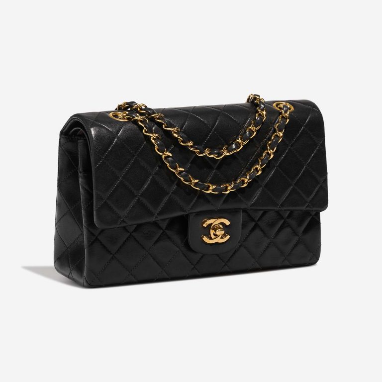 Chanel Timeless Medium Black Side Front  | Sell your designer bag on Saclab.com