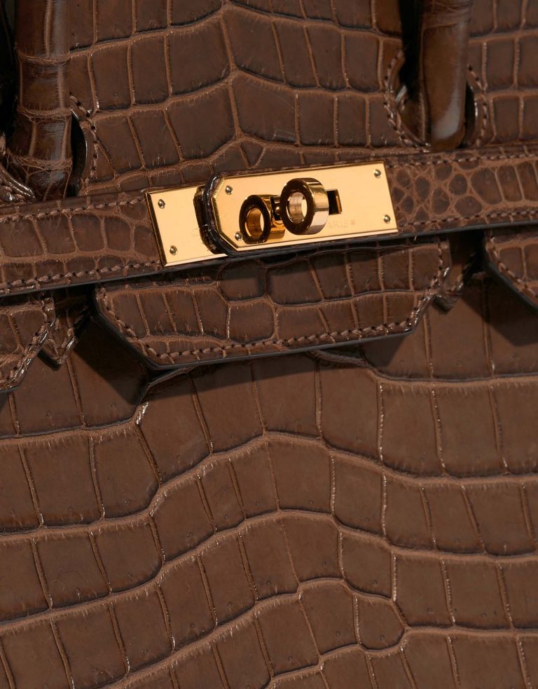 Hermès Birkin 35 MarronDInde Closing System  | Sell your designer bag on Saclab.com